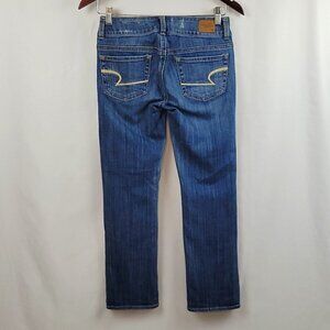 American Eagle Outfitters Distressed Crop Artist Jeans Size 0